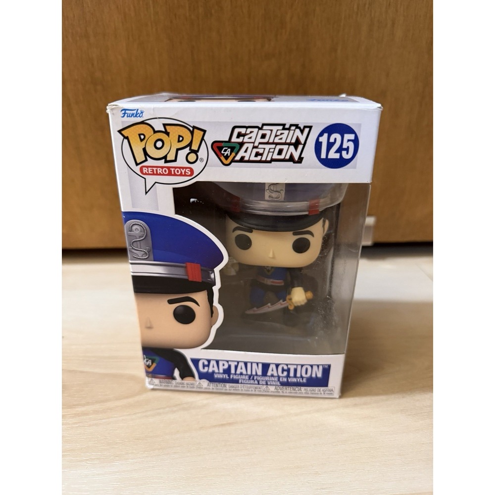 Funko Pop Captain Action #125 Vinyl Figure Classic Comic Hero Collectible